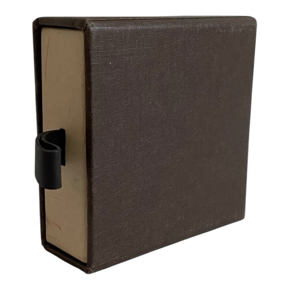 Authentic Louis Vuitton Brown Black Logo Jewelry Gift Box 2.5"x2.5"x1" - Picture 3 of 3